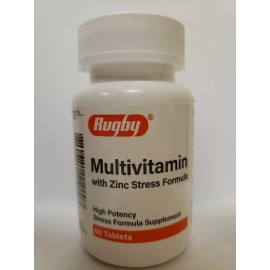 Rugby Multivitamin with Zinc Stress Formula 60 Tablets