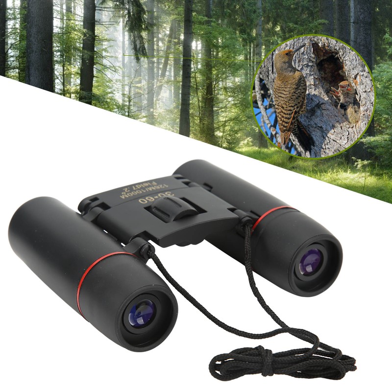 30x60 126m 1000m Mini Compact Binoculars 7.2 Degree Viewing Angle