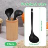 72 Pcs Large Plastic Serving Spoons, 9 Inch Cooking Ladle