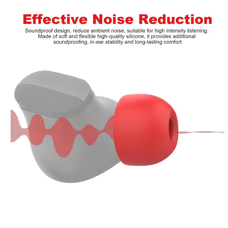 Eartips Compatible with Fit Pro Studio Buds Headphones,3 Pairs, Soft
