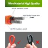 30FT 12AWG Extension Cable for Solar Generators, 8mm Female to