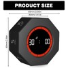 Digital Gravity Flip Timer 1/3/5/15/30/60/90 Minutes Countdown Timer, Pomodoro Timer