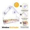 1Above Acrylic Clear House Shape Design Window Bird Feeder Clear