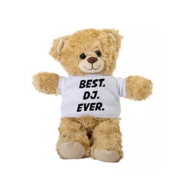 SpreadPassion Best Dj Ever Teddy Bear, Gift Stuffed Animal, Plush