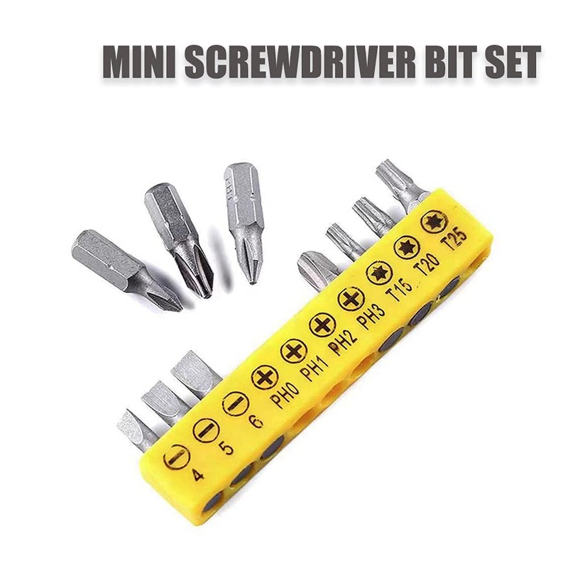 Mini Screwdriver Set 10 PCS With Wrench Pocket Screwdriver Bit