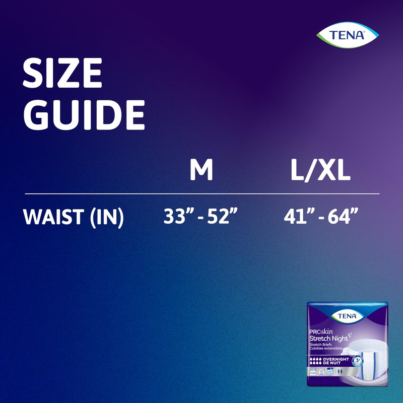 Tena ProSkin Overnight Incontinence Adult Diaper for Women & Men,