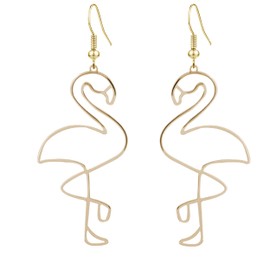 CWVHQ Retro Alloy Flamingo Drop Dangle Earrings And Cute Pineapple Tropical Fruit Earrings For Women (bird)