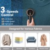 Rechargeable Fabric Shaver, 6-Leaf Blades, LED Display, 3 Speeds
