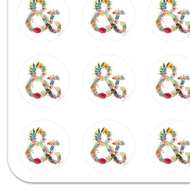 Ampersand & Floral Planner Calendar Scrapbooking Crafting Stickers
