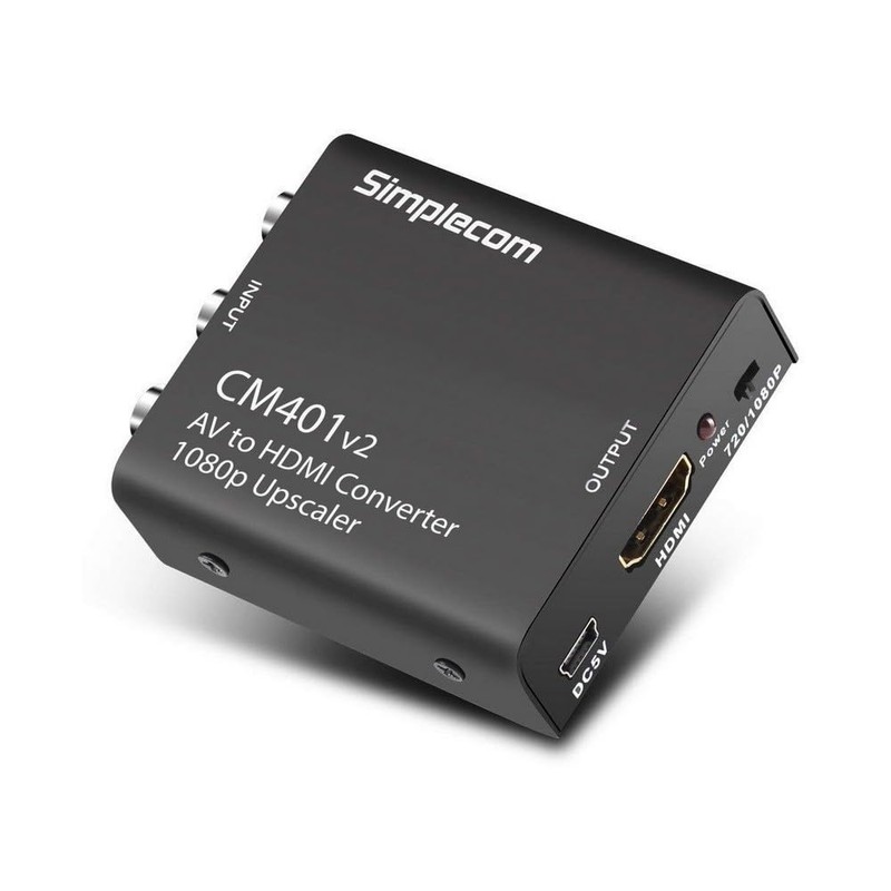 Simplecom CM401v2 Composite AV CVBS to HDMI Video Converter 1080p