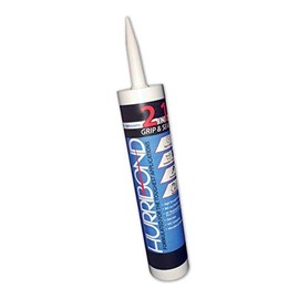 HurriBond 2-in-1 Adhesive and Caulk, Fast-Curing VOC Compliant Formula, 10 oz - Grey