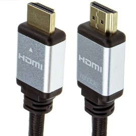 kenable Certified HDMI 2.1 8K 60Hz 4K 120Hz UHD HDR10 4:4:4 48GBPS eARC 1m Silver [1 metres]
