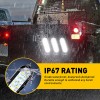 2X 6" 10 LED Oval White Trailer Truck Reverse Backup