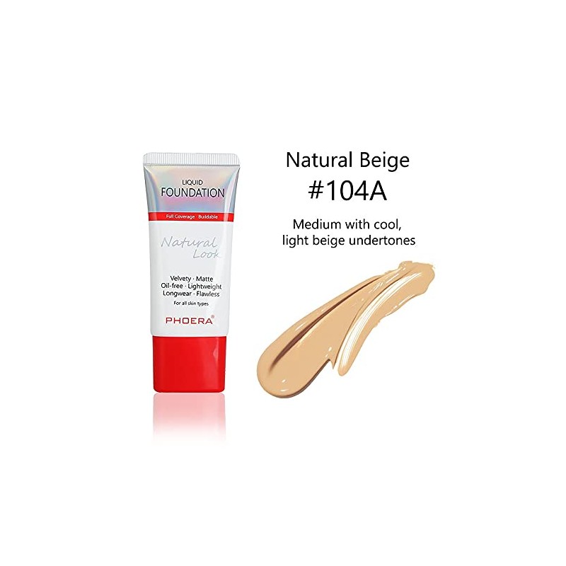 AQUAPURITY PHOERA Full Coverage Foundation New Formula Waterproof Long Lasting