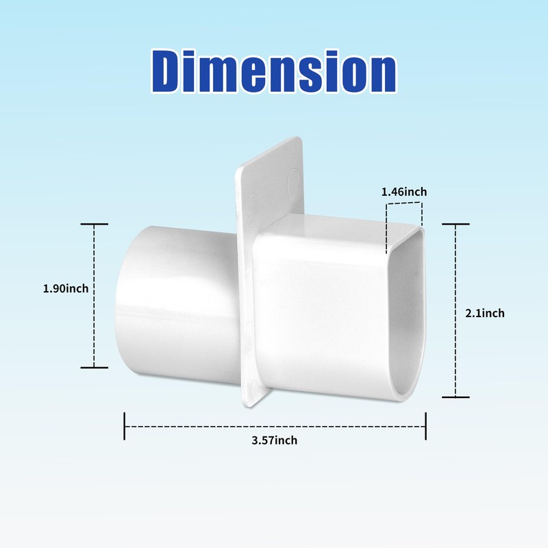 (2 Pcs) Deck Drain Adapter, fit for Stegmeier Channel Drain,