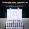 280Pcs Stainless Steel Slotted Spring Pin Assortment Kit, Split Spring