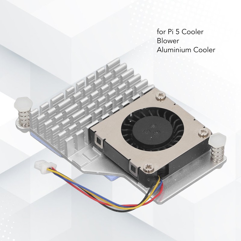 for Pi 5 Cooler Replacement Aluminium Alloy Temperature Controlled PWM