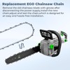 14" Chainsaw Chain Replacement for EGO Chain Saw CS1400,CS1401,CS1403,AC1400 Chainsaw