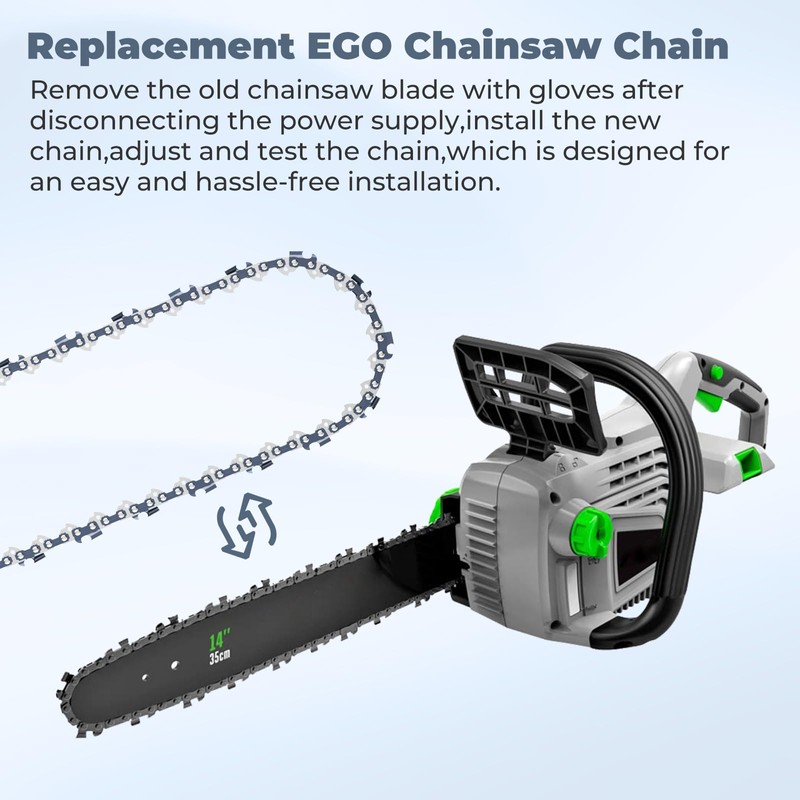 14" Chainsaw Chain Replacement for EGO Chain Saw CS1400,CS1401,CS1403,AC1400 Chainsaw