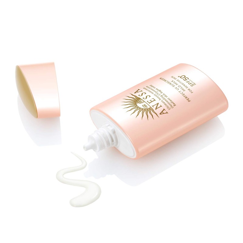 ANESSA Perfect UV Mild Milk N Sunscreen, Unscented, 2.0 fl