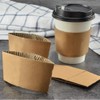 Kraft Paper Hot Cup Sleeve Jacket Holder | Corrugated Cardboard