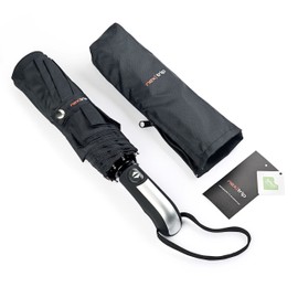 nex|trip Windproof Umbrella - Pocket Umbrella with Automatic Button - Umbrella Small - Lightweight Umbrella for Men and Women - Pocket Umbrella Umbrellas [Black], black