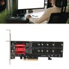 Dual M.2 PCIe NVMe Adapter with PCIe Bifurcation Function SSD