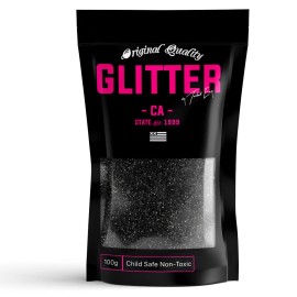 Glitter.US Black Premium Glitter Multi Purpose Dust Powder 100g / 3.5oz Arts & Crafts