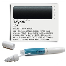 Genuine Colors Touch Up Pen Night Time Black 209 for Toyota All Models, Corolla, Camry, Yaris, Rav4, Avalon, Prius, Hilux, Altis, Tacoma, Matrix, Avensis, Previa, Rav4, HIACE, Kijang, C-HR, Auri