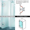JU+ 90 Degree Glass Door Wall Hinges Shower Room Accessories
