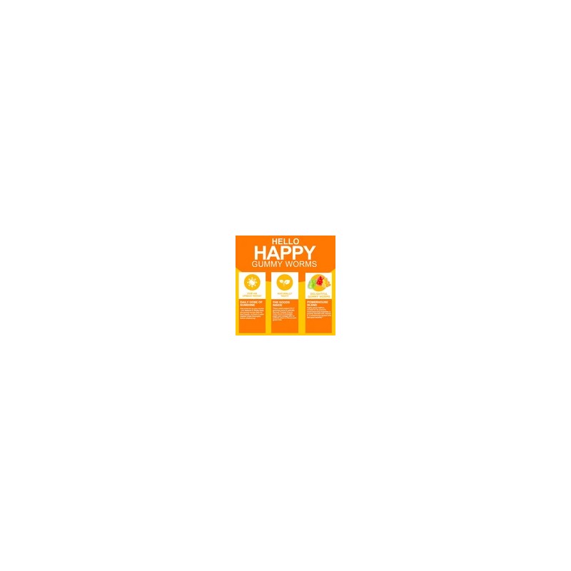 Hello Happy Gummies - Vitamin D, Saffron - Improve Mood,Relieve