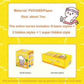 Mitao Cat Series 4 Blind Box Action Figures Mystery Box Cute Random Toys Birthday Gift Christmas Collectable Toy for Desktop Ornaments, 3 Pieces