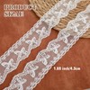 Shimmeroo 5 Yards White Lace Trim, 1.7In Wide Vintage Lace