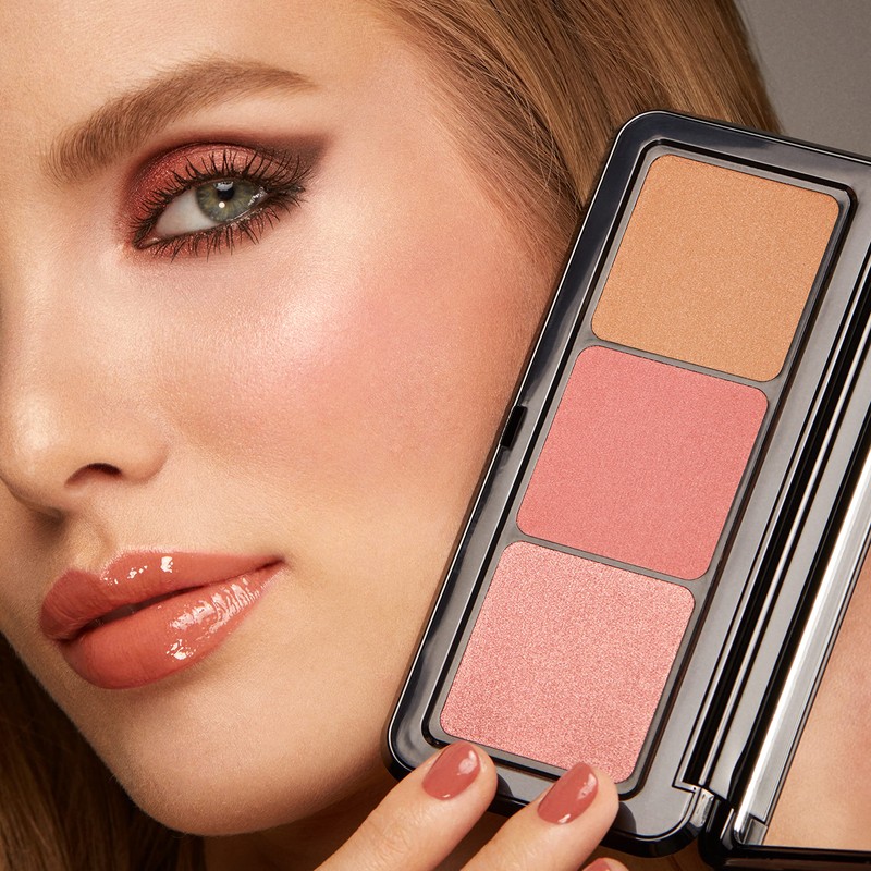 KIKO Milano Multi Finish Trio Blush & Bronzer Palette 01
