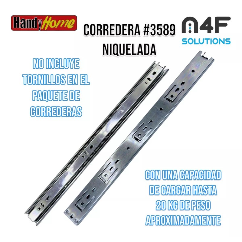 Handyhome Corredera Cajón Handy Home 40cm X 3.5cm 1 Paquete
