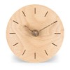 Navaris Analogue Wooden Table Clock Round - 11 x 11