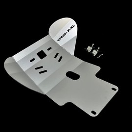 DR650 Skid Plate Engine Mud Guard Bash Cover Protector Compatible with DR 650 DR650S DR650SE 1998-2024 Motorcycle Lower Cover Engine Guard (Silver)