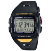 Casio Collection STW-1000 Series Sports Running Wristwatch, black / yellow,