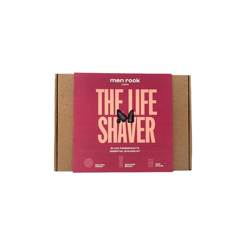 Men Rock The Life Shaver Essential Shaving Kit Granada Negra