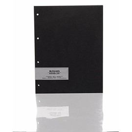 Rössler 1321000070 Photo Card Black Paper Thickness 300 g/m² for 4-Ring Mechanism 20 Sheets