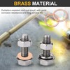 sourcing map M33 Flat Washer, 6 Pcs Copper Ring Flat