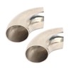 2PCs 90 Degree Elbow Wastegate Dump Valve Pipe 1.5in Stainless