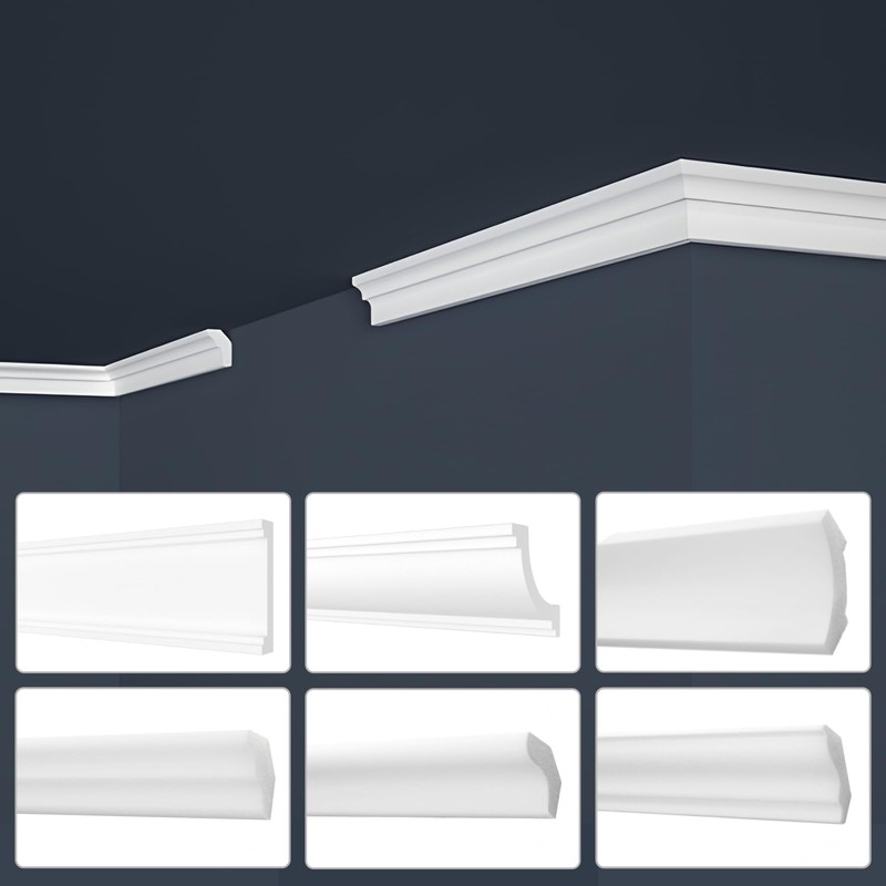 MARBET DESIGN Stucco Moulding Moulding XPS Polystyrene White - LED