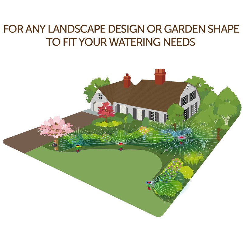 Eden 97065 Daisy Above-Ground 50 Ft Garden Hose and Sprinkler