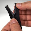 Non-separable zip, pack of 2, 45 cm rail length, in