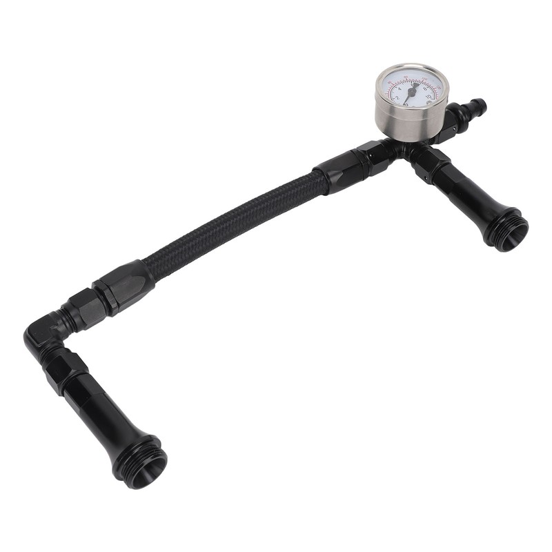 Fuel Line with Pressure Gauge Dual Feed Smooth Fuel Flow