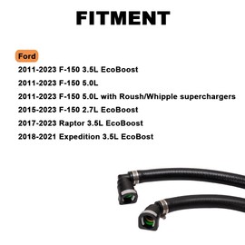 HY-SPEED Oil Catch Can, Air Oil Separator Compatible with f150 2011 2012 2013 2014 2015 2016 2017 2018 2019 2020 2021 2022 2023 2.7L 3.5L 5.0L Raptor 17 18 19 20 21 22 23 Expedition 18-21 3OZ