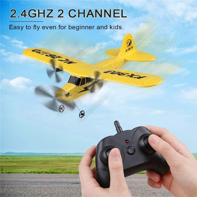 ynapmoc RC Airplane Toy, 2.4GHz RC Glider, Easy to Control,