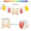 TKNOUS 1st Birthday High Chair Banner Groovy, Daisy 1st Birthday