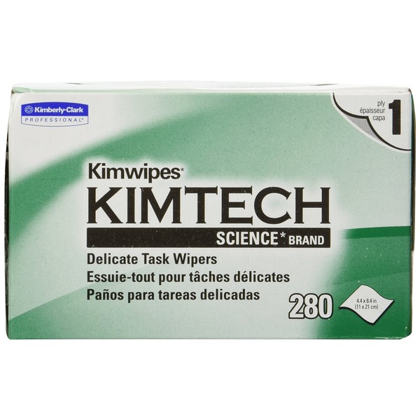 Kimtech Science KimWipes Delicate Task Wipers 1--ply 280 count (Pack of 4)